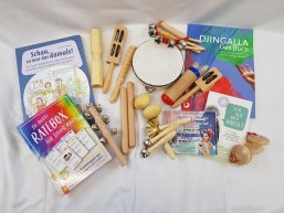 Themenkiste zur Aktivierung und Erinnerung von Senior*innen und Demenzkranken. Musikinstrumente