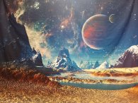 Fotohintergrund Weltall