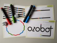 Ozobot: Kleine kugelförmige Roboter und Malstifte