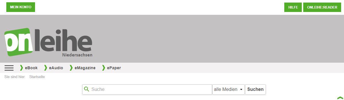 Logo und Schriftzug Onleihe