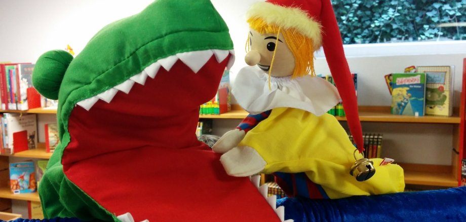 Kasperletheater, Krokodil, Kasper, Stadtbibliothek