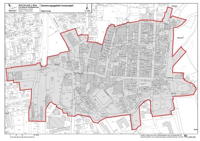 Abgrenzung des Sanierungsgebietes Innenstadt Plan der Neustädter Innenstadt mit der Abgrenzung des Sanierungsgebietes