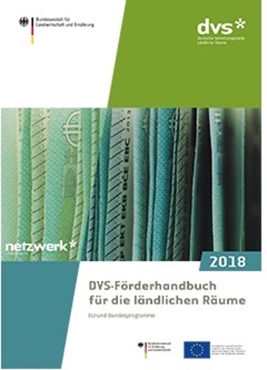 DVS-Förderhandbuch für die ländlichen Räume 2018 Vorderseite von DVS-Förderhandbuch für die ländlichen Räume 2018