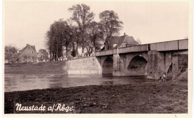Historische Aufnahme Leine Brücke Historische Aufnahme Leine Brücke