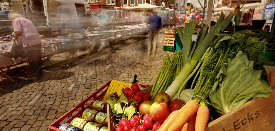 Symbolbild Gemüse auf dem Markt