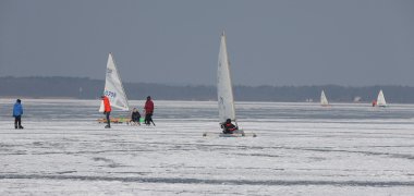 Eissegler im Winter am Nordufer